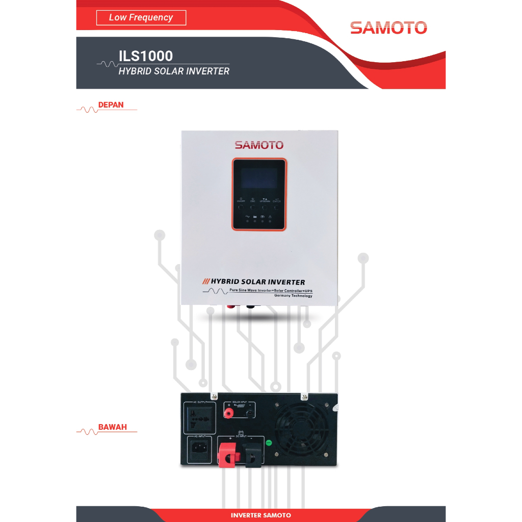 Inverter SAMOTO Hybird Solar Inverter ILS1000