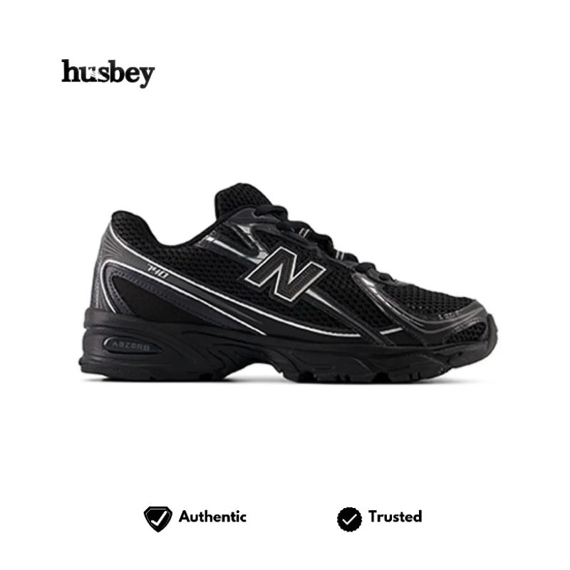 NEW BALANCE 740 BLACK SILVER RESMI PT.MAP