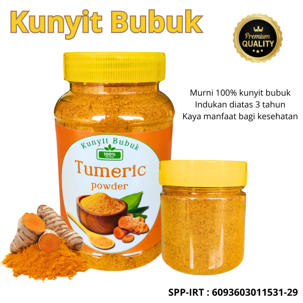 

Tumeric Kunyit Bubuk premium kunyit powder organik kunyit murni 150 gram