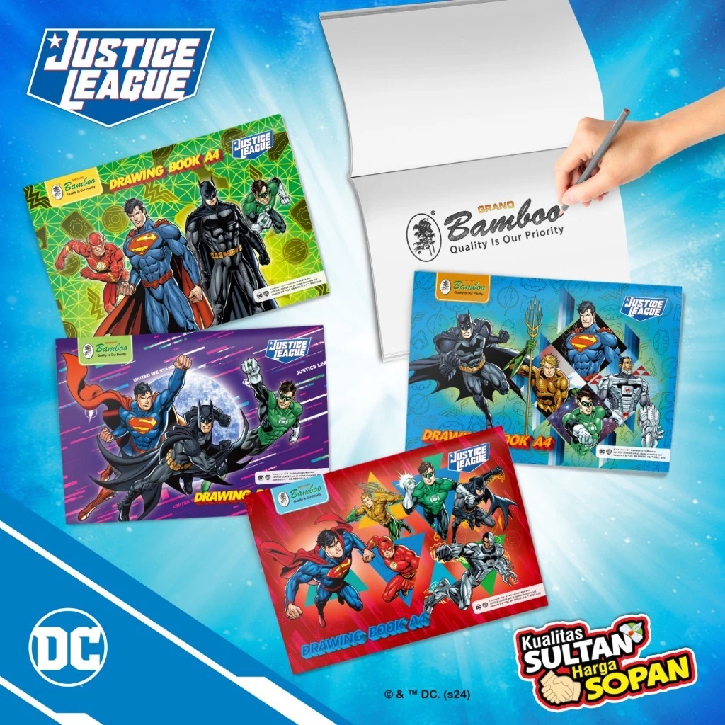 

Bamboo Buku Gambar/Drawing Book L Format uk: A4 Justice League Series