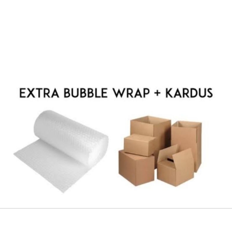 

Bubble wrap Plus Kardus Extra Packing Tambahan