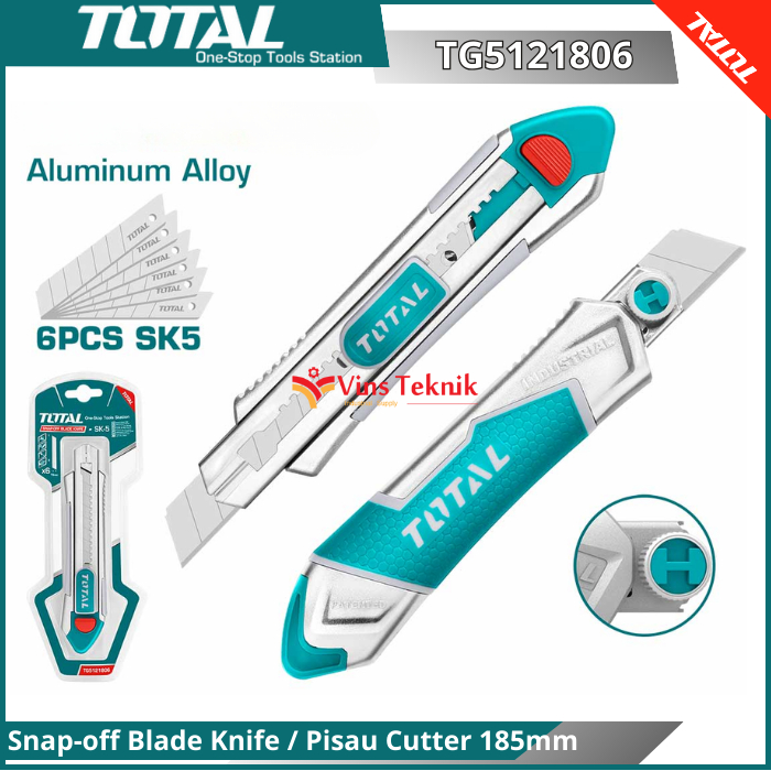 

Snap-off Blade Knife Pisau Cutter cater TOTAL TG5121806