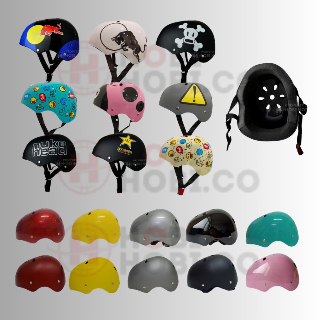 HELM SEPEDA DEWASA POLOS SEPEDA LIPAT BMX MODEL BATOK HELM MURAH