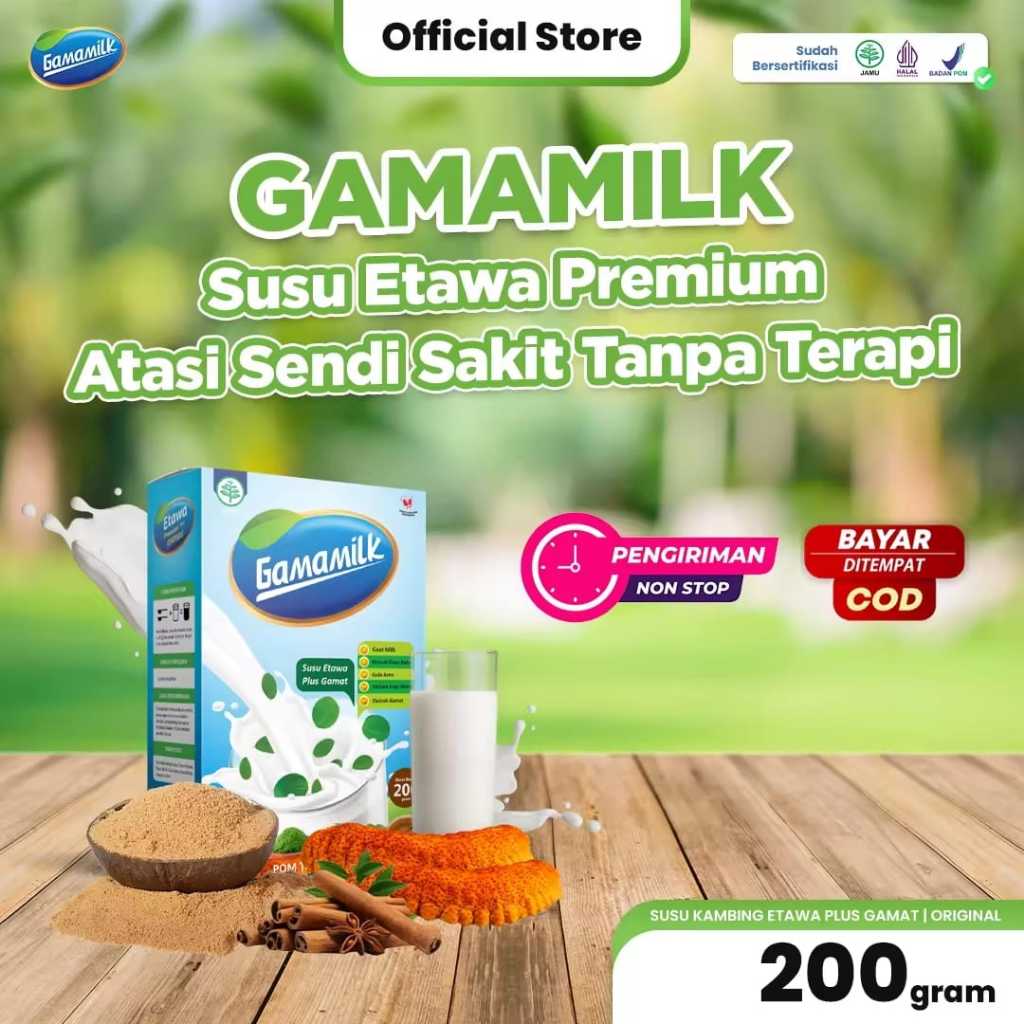 

PROMO !! Gamamilk - Susu Etawa Plus Gamat Rekomendasi Ilmiah Atasi Nyeri Sendi Dan Tulang