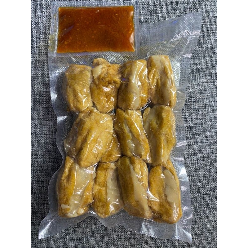 

jihu ayam 12biji bumbu cocol (baso tahu ayam)