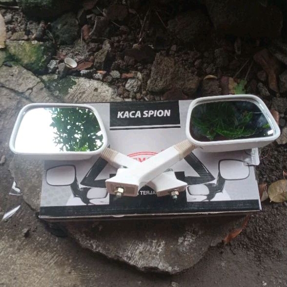 Kaca spion EMGI putih vespa PX PS series