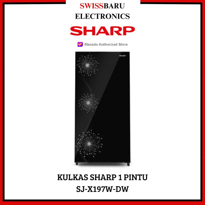 MANADO - KULKAS SHARP 1 PINTU SJ-X197W-DW