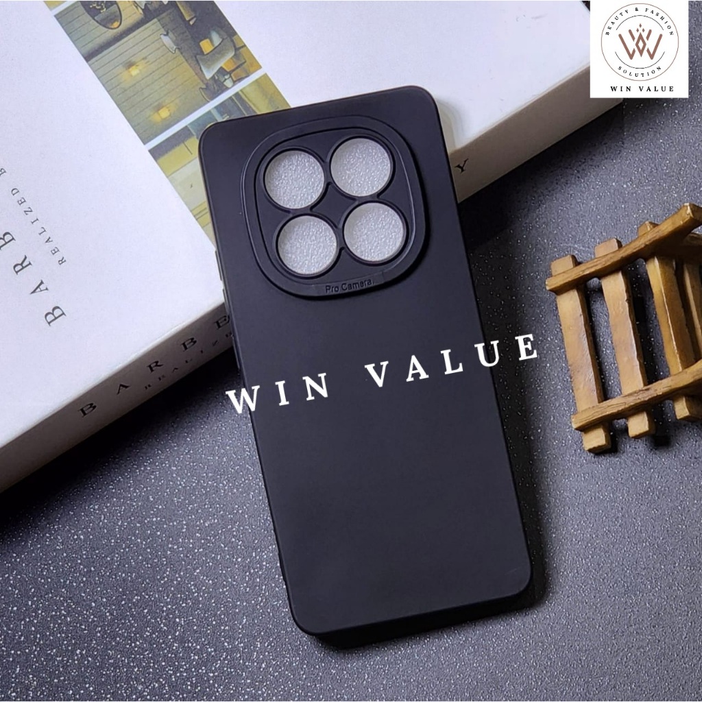 Redmi Note 14 Pro Redmi Note 14 Pro Plus Case Pro Kamera Softcase Black Matte Redmi Note 14 Pro Redm