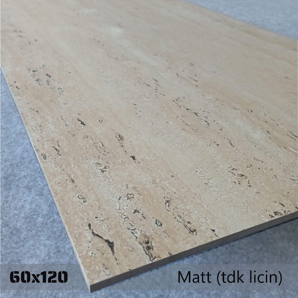 Granit Lantai 60x120 Motif Batu Kuning Matt Original Granite Tile Cocok Buat Kamar Mandi