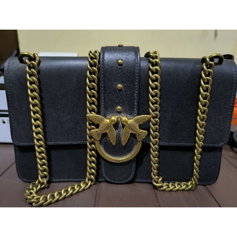 tas wanita kulit asli pinko