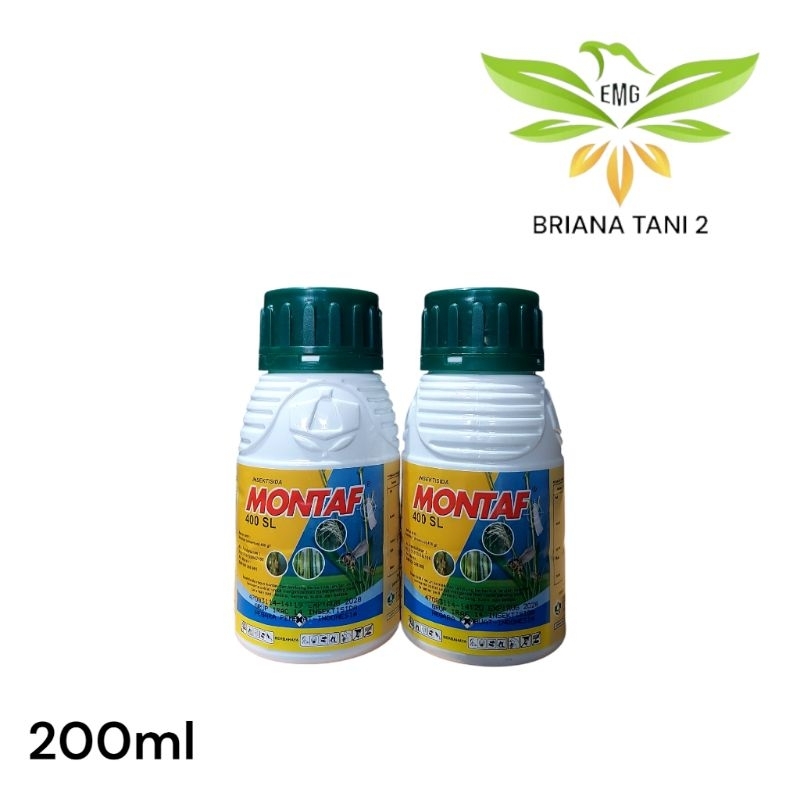 Montaf 400 SL 200ml Insektisida Dimehipo 400g/l Basmi Wereng Ulat  Penggerek Daun Perokimia Kayaku D