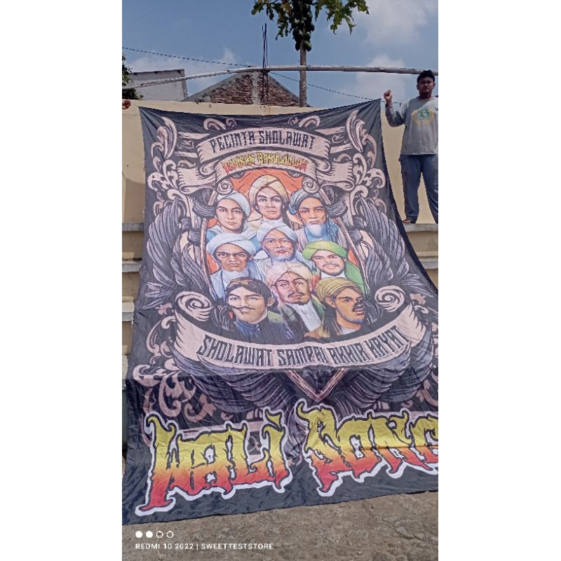 PROMO 2025 + BENDERA UKURAN 200X300CM, READY STOK + BANNER SHOLAWAT, BANNER MMT MAJLIS SHOLAWAT, BAN