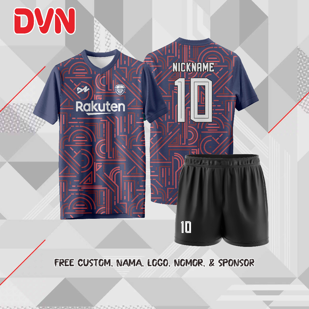 Jersey Baju Sepak Bola Jersey Futsal Printing Custom Sablon Printing Bisa Satuan