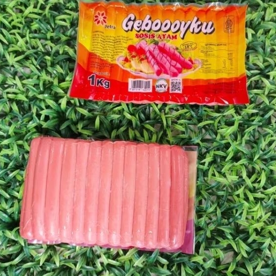 

Geboooyku Sosis Ayam merah isi 40-42 pcs -Berat 1 kg