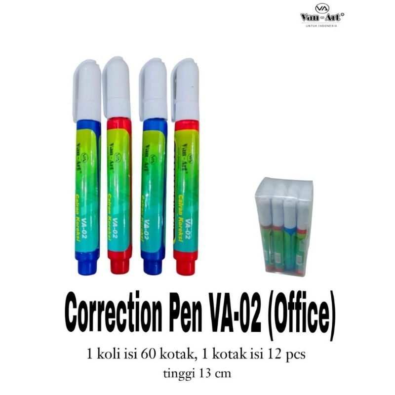

(HARGA untuk 12pcs)correction pen/ tip ex/ penghapus bolpen/correction tape/tip ex cair