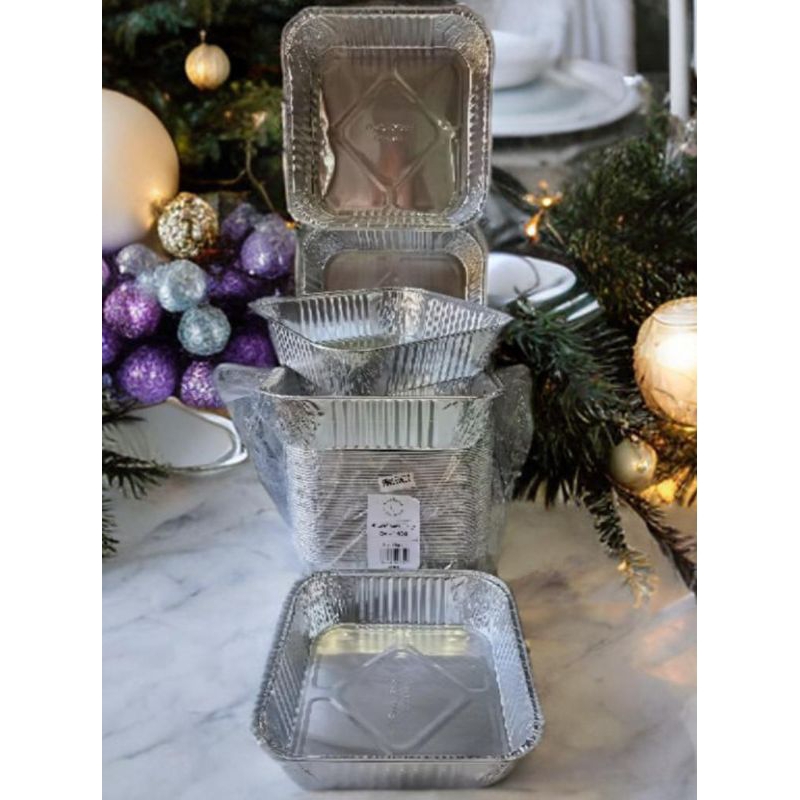 #ECR# MURAH... OX 1400 kotak persegi alumunium foil cup. Dijual  per pc.