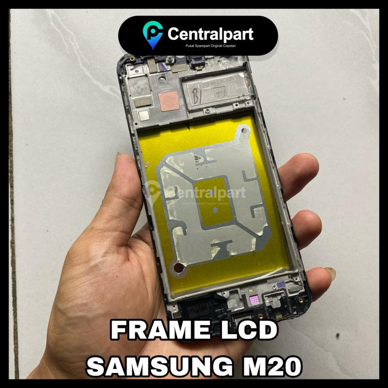 FRAME TULANGAN LCD SAMSUNG M20 ORIGINAL COPOTAN