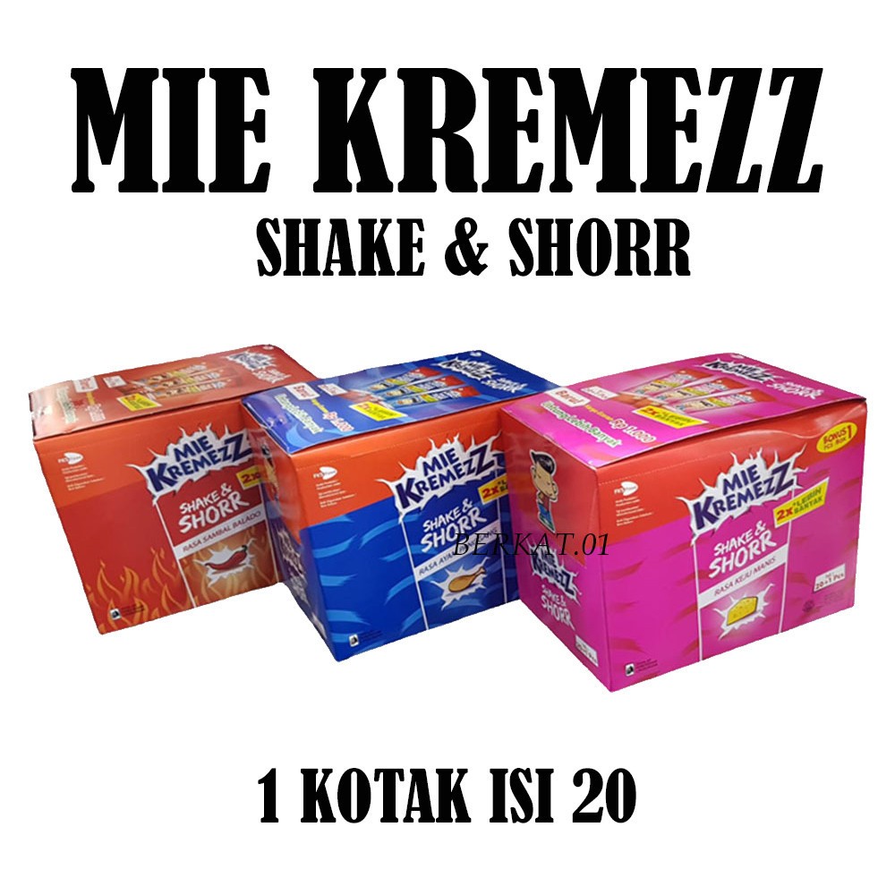 

MIE KREMEZZ SHAKE & SHORR KOTAK ISI 20