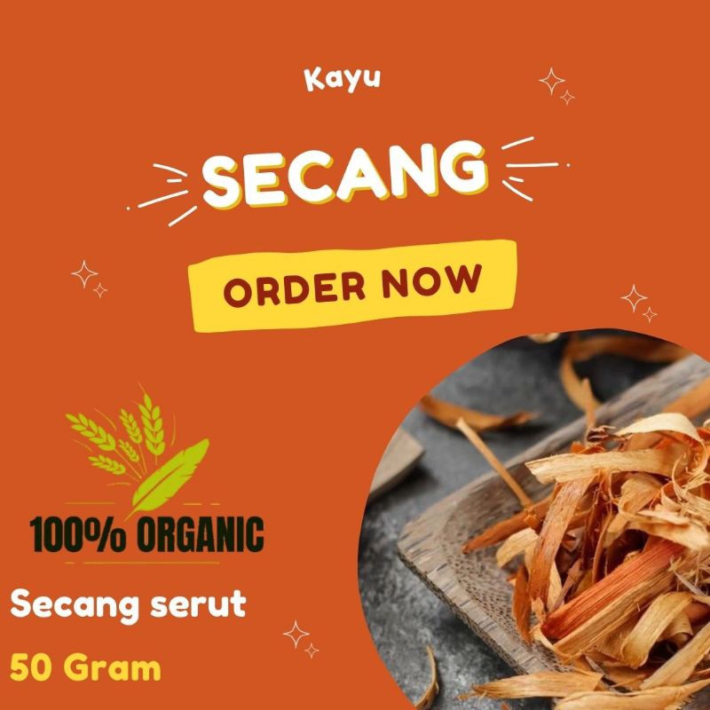 

Kayu Secang Serut 50 Gram / Secang serut Sappan Wood 100% ASLI