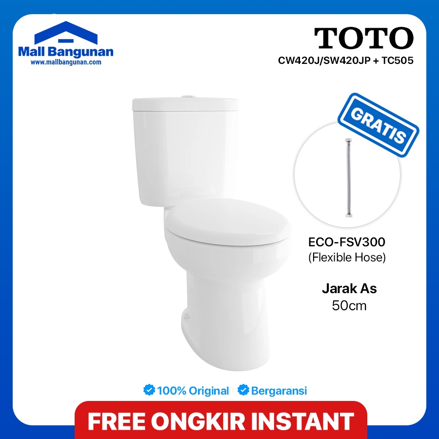 CLOSET / CW420J/SW420JP + TC505 / CLOSET DUDUK / TOILET DUDUK TOTO