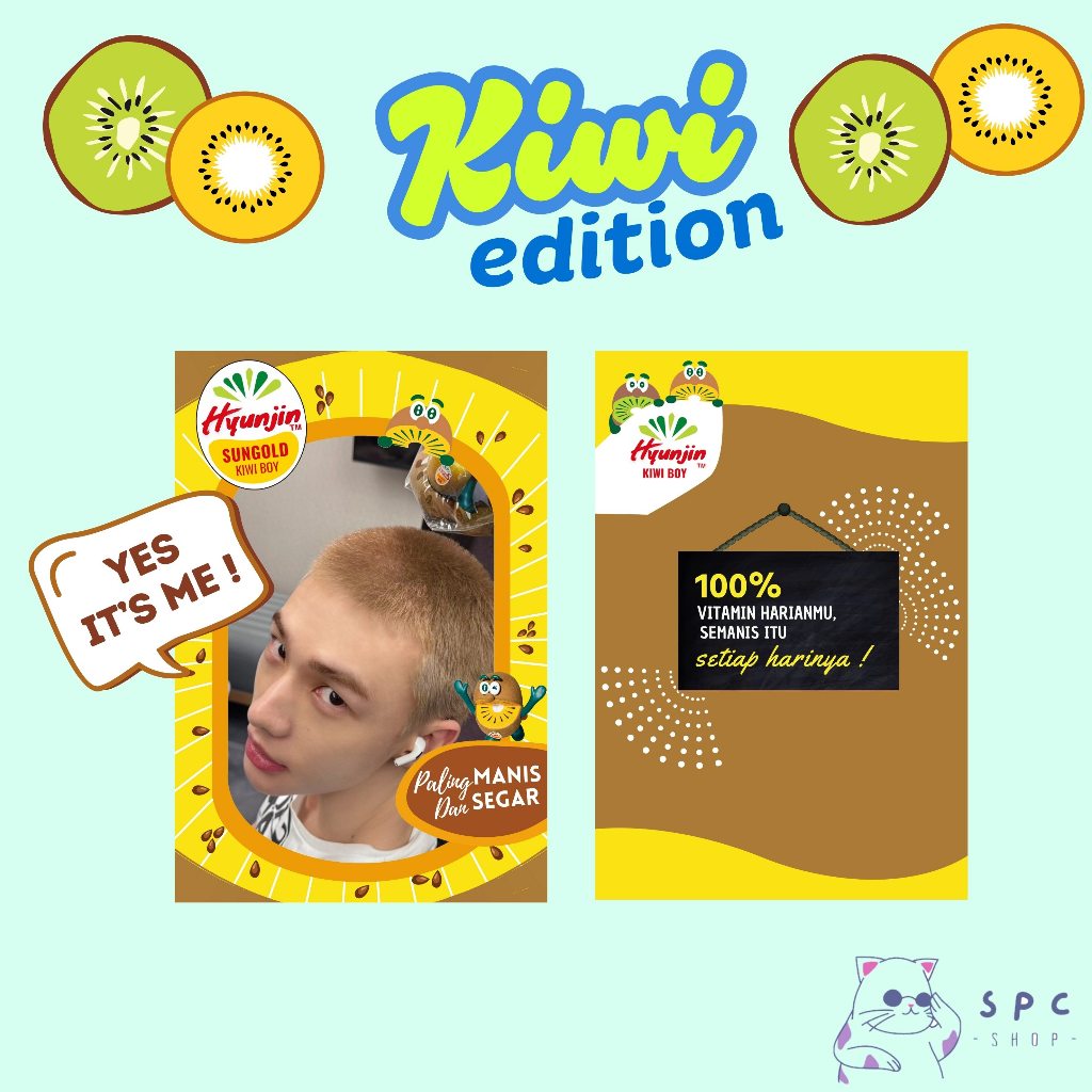 

AKRILIK KPOP PHOTOCARD HOLDER KIWI EDITION / PC HOLDER / CAHOL ACRYLIC EDISI KIWI SKZ STRAY KIDS HYUNJIN