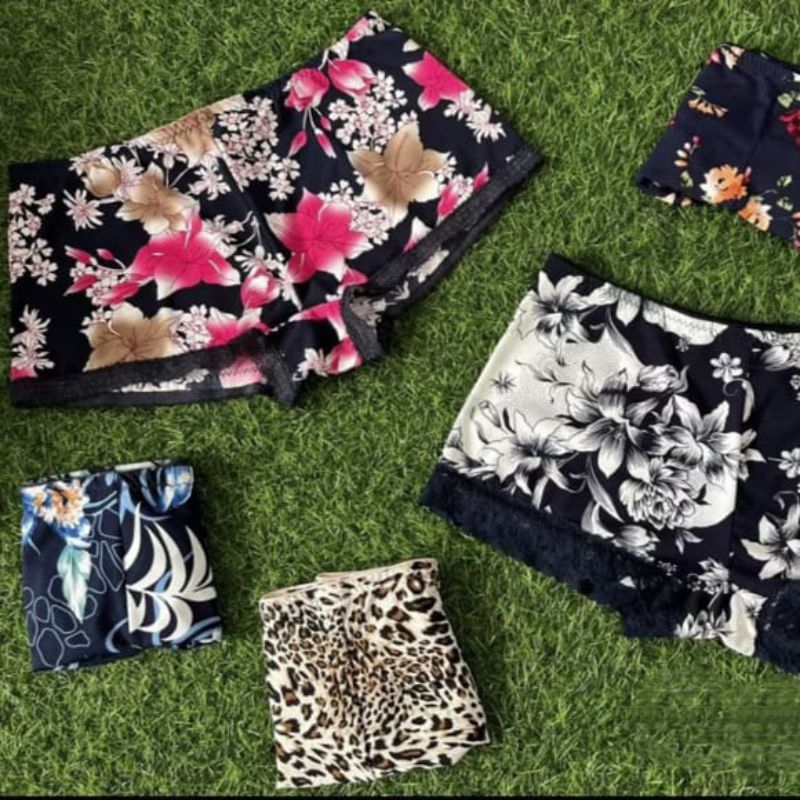 Hotpants Cd Juve Motif Renda Random 3pcs 6pcs Celana Dalam Pendek Jumbo