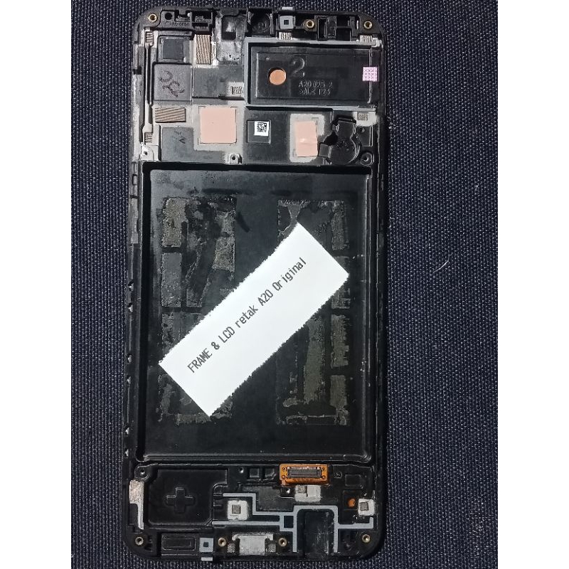 frame with LCD Samsung A20 copotan