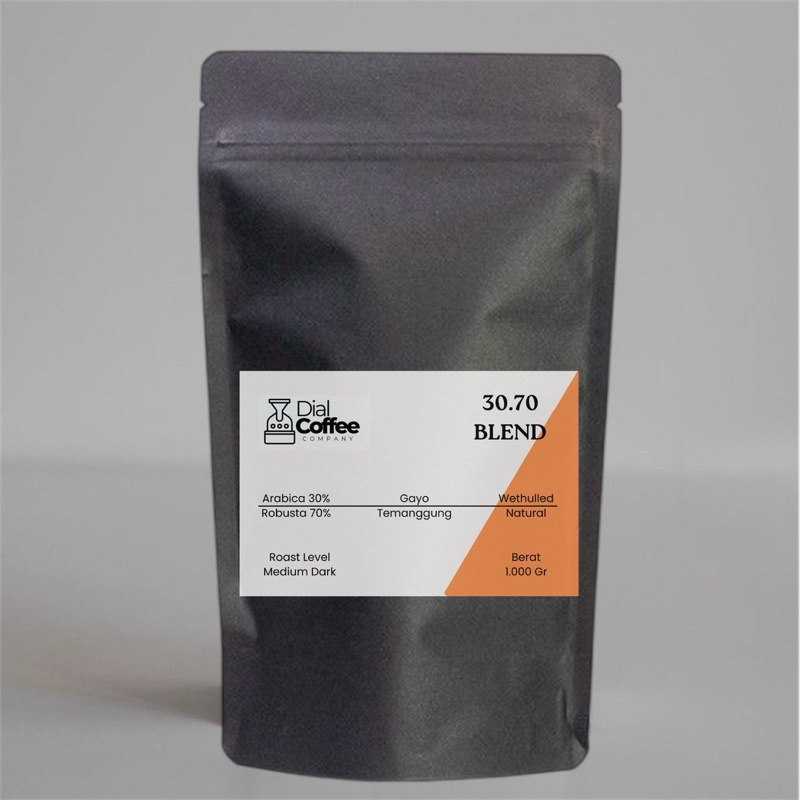

200 Gram Biji Kopi 30.70 Arabica Robusta Roasted Beans Kopi Susu Blend