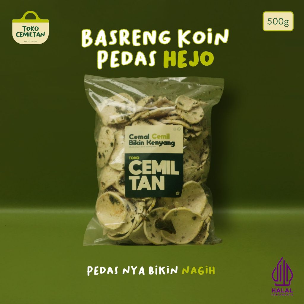 

Basreng Koin Pedas Hijau Cemilan Snack Kiloan 500gr