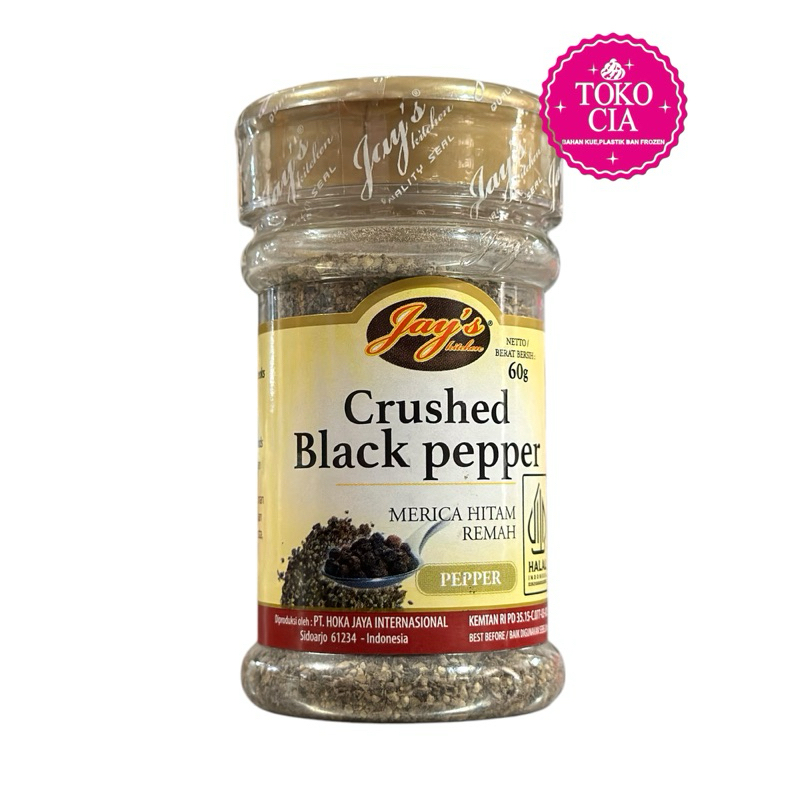 

Jaya's Crushed Black Pepper Merica Hitam Remah 60g