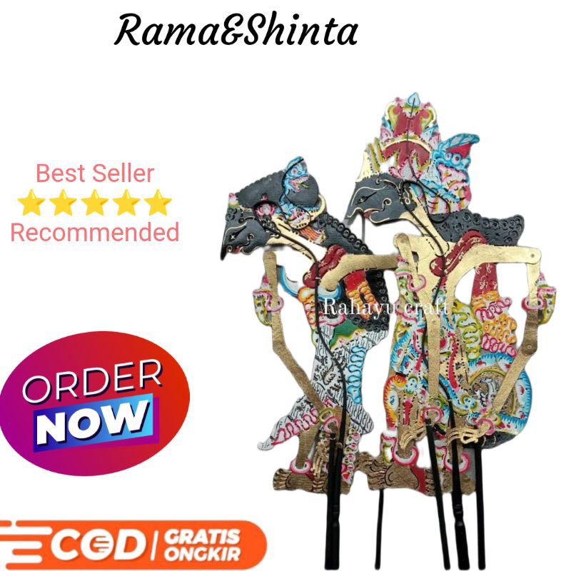 Wayang kulit Asli 100% Raden Rama & Dewi Shinta