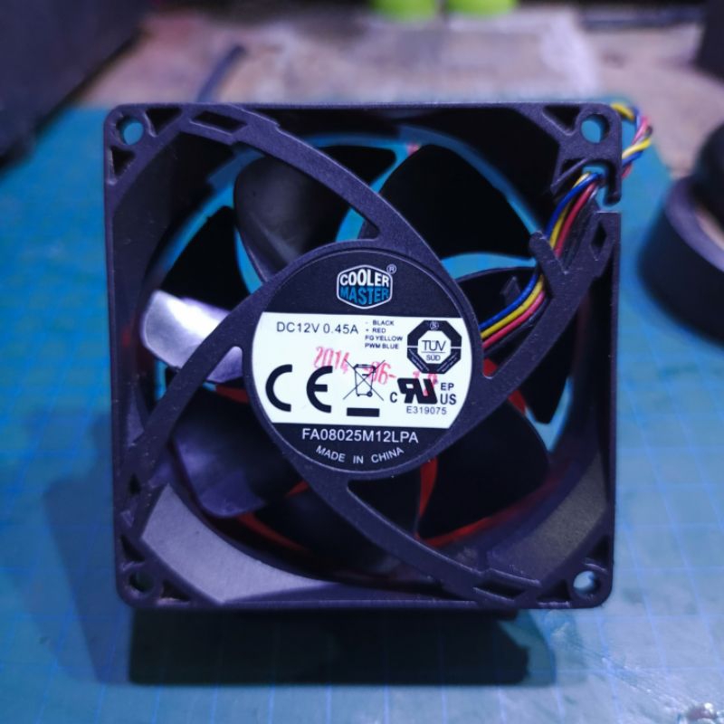 Kipas Dc 8x8 cm 12v 0.45a ±4400rpm Highspeed merk Cooler Master