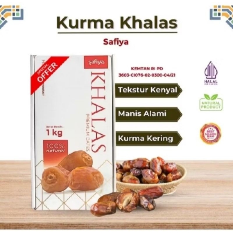 

KURMA KHALAS BY SAFIYA || KURMA KHALAS KEMASAN 1KG