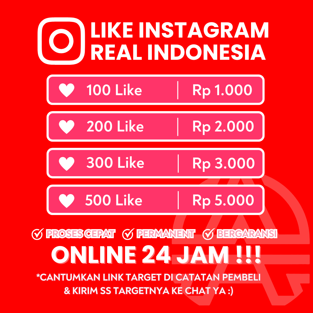 Like instagram permanen indonesia permanen Garansi  - Online 24 Jam