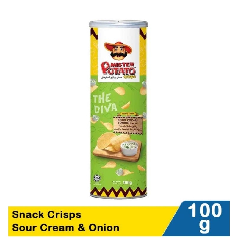 

Mister Potato Snack Crisps SourCream & Onion 106G