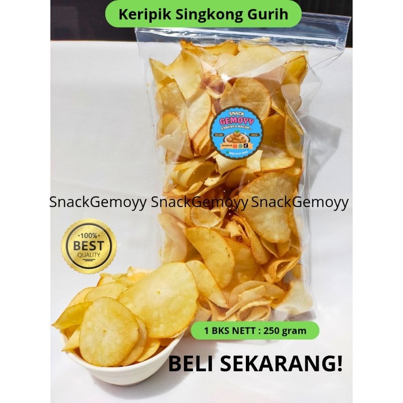 

TERLARIS KERIPIK SINGKONG GURIH 250 gram ORI ENAK HALAL