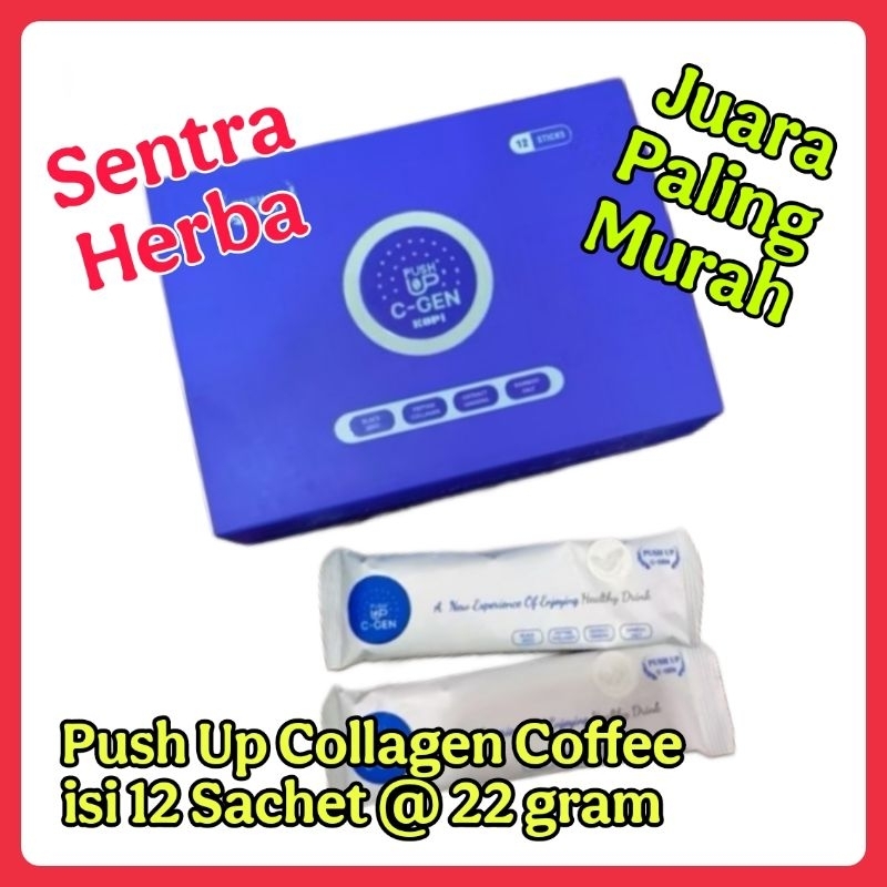 

PUSH UP COLLAGEN KOPI Firaxis AiiVision, Minuman Kesehatan Herbal Rasa Kopi Nikmat, isi 12 sachet @22 gram