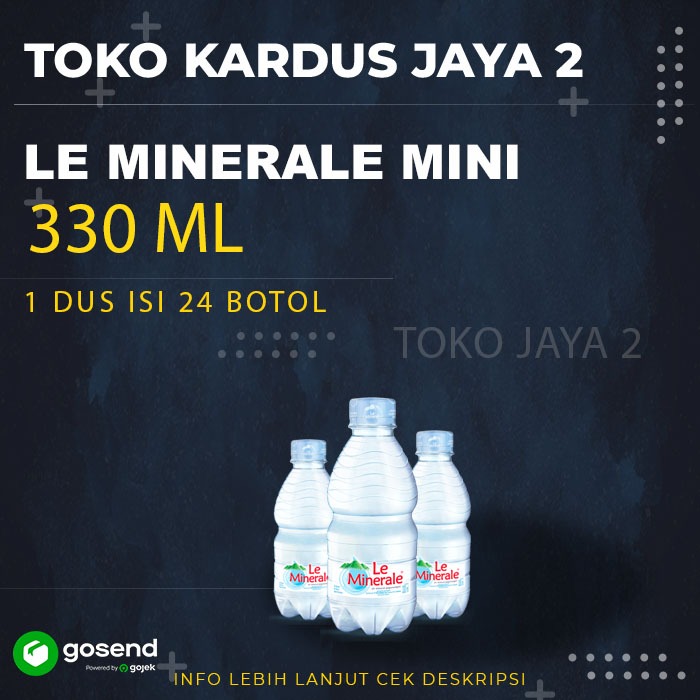 

Le Minerale Air Mineral 330ml (1 Dus isi 24 botol)