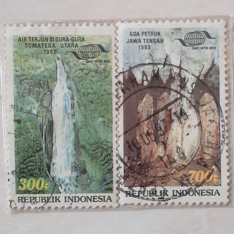 

Perangko Indonesia Sidang Umum Organisasi Pariwisata Sedunia Ke-X Tahun 1993 set 2pcs