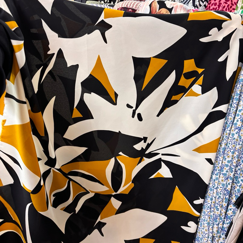 kain zara crepe premium motif - kain crepe motif premium - kain bahan motif - kain meteran - kain ba