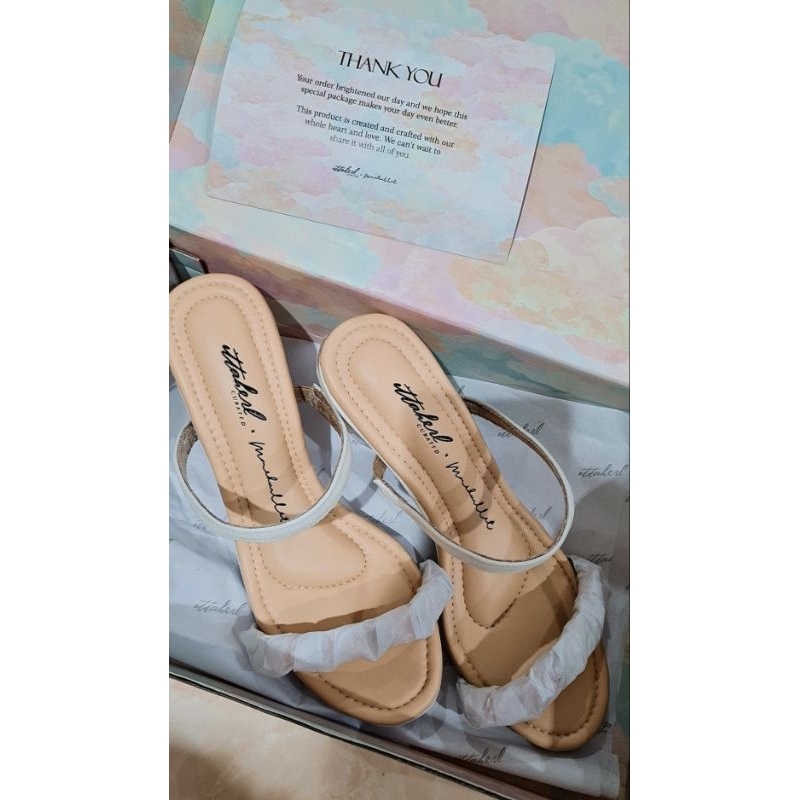 Ittaherl x Mmehuillet Mystery Box (Pink Blush Size 39 BNIB block heels 6cm)