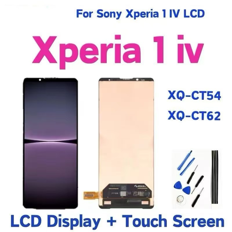 6.5" Original OLED For Sony Xperia 1 IV LCD Display With Burn-shadow Touch Screen Digitizer Assembly
