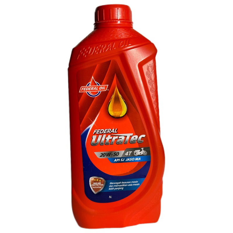 Oli Federal Ultratec 1 Liter Oli Ultratec 1lt Oli Mesin Motor Federal Ultratec 1Liter 1lt