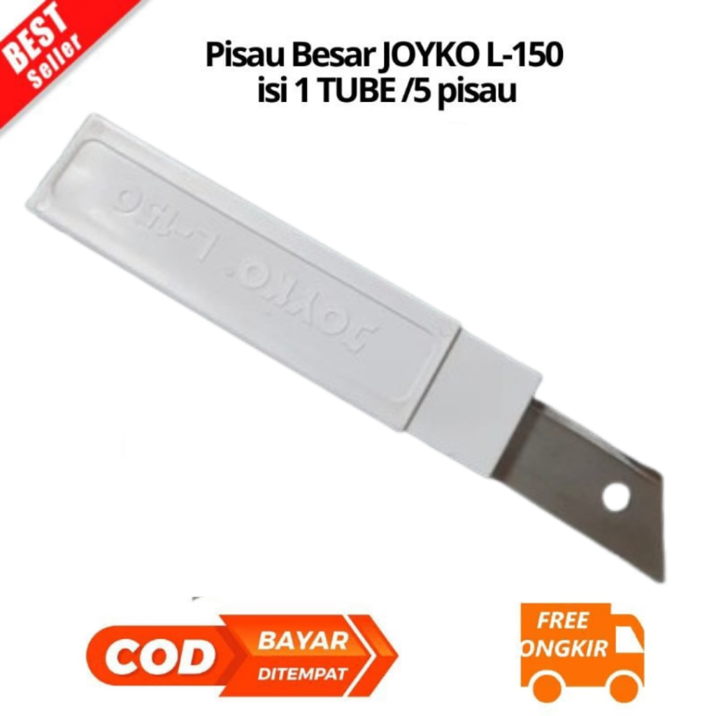 

[JK] BAYAR DI TEMPAT 1 tube Pisau Besar JOYKO L-150 Refill Isi Segala Cutter Big Made in Korea - L-150 /TUBE