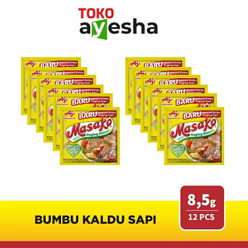 

Masako Bumbu Kaldu 8,5 gr - 1 Renceng isi 12 sct