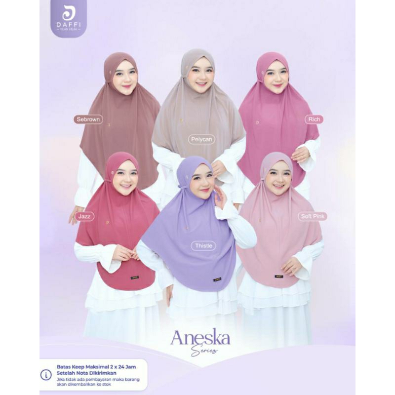 BERGO ANESKA DAFFI // HIJAB SYAR'I SOFTPAD // HIJAB JUMBO