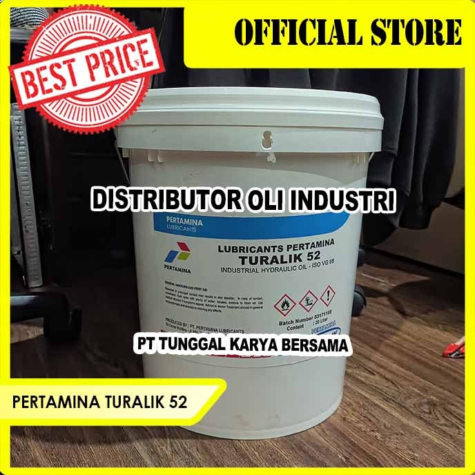 PERTAMINA TURALIK 52 ( Oli Hidrolik Industri - ISO VG 68 )