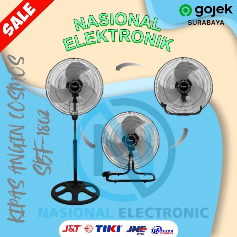 COSMOS STAND FAN SBF 1802/KIPAS ANGIN BERDIRI MEJA COSMOS SBF1802 KIPAS ANGIN DINDING 18 INCH 3in1/ 