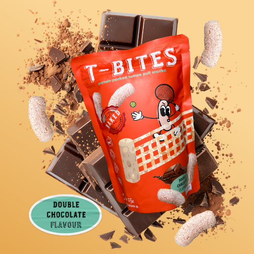 

T-Bites Double Chocolate | Tbites Snack Tempe | Makanan Ringan Sehat Berprotein