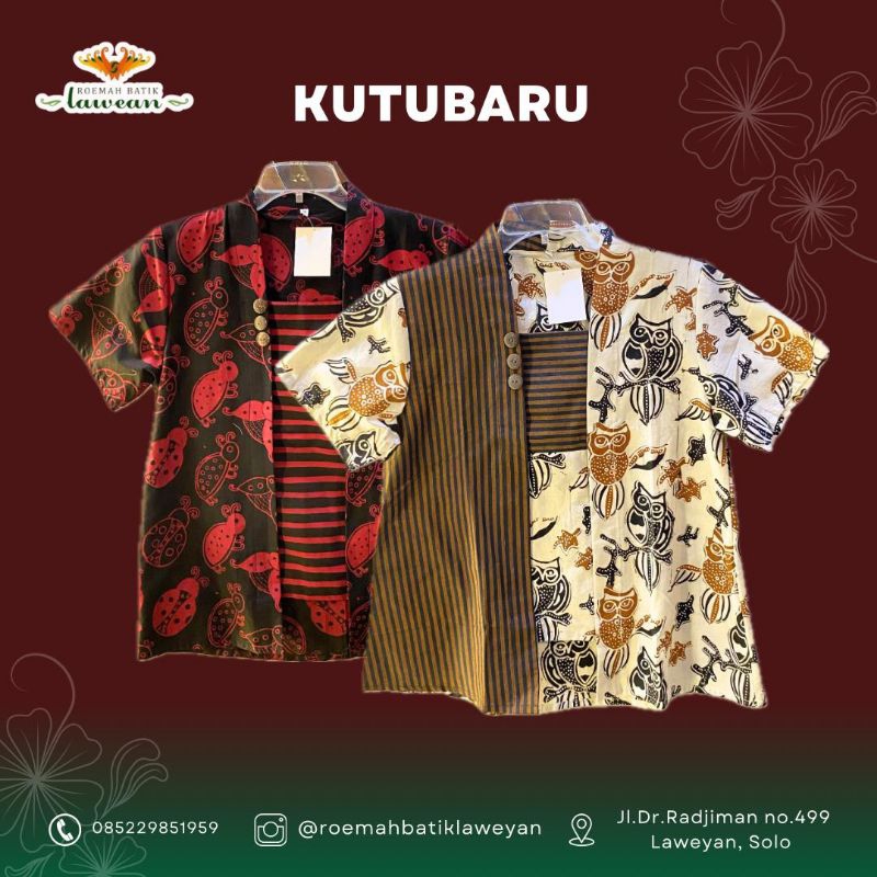 Kutubaru Modern Wanita by Butik Roemah Batik Laweyan | Baju Batik | Atasan Batik | Bisa COD